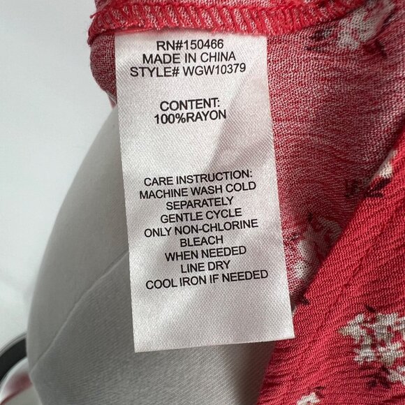 Market & Spruce Floral Sleeveless Casual Blouse Pink Size Medium NWT - Picture 8 of 8